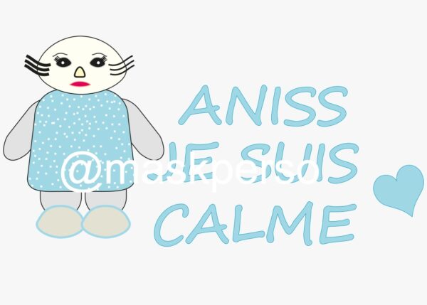 Coussin personnalisé naissance bébé "je suis calme" – Image 6