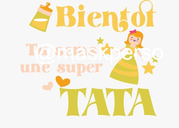 Mug personnalisé naissance tata – Image 8