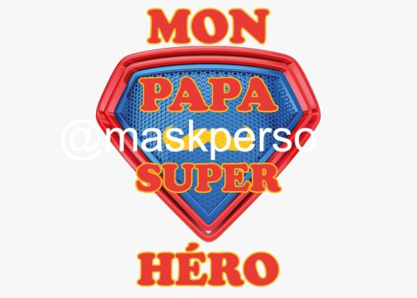 Body  personnalisé papa super-héros – Image 2