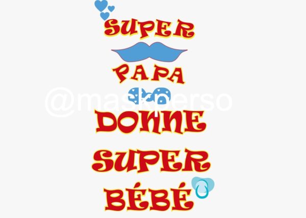 Body  personnalisé super papa – Image 3