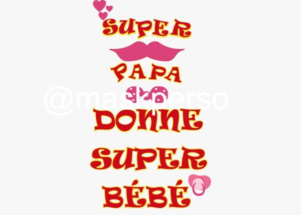 Body  personnalisé super papa – Image 4