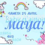 Tableau personnalisé naissance baby d'amour – Image 4