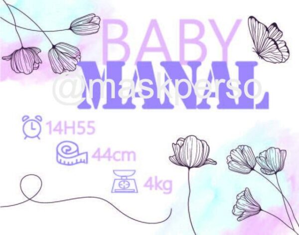 Tableau personnalisé naissance baby – Image 5