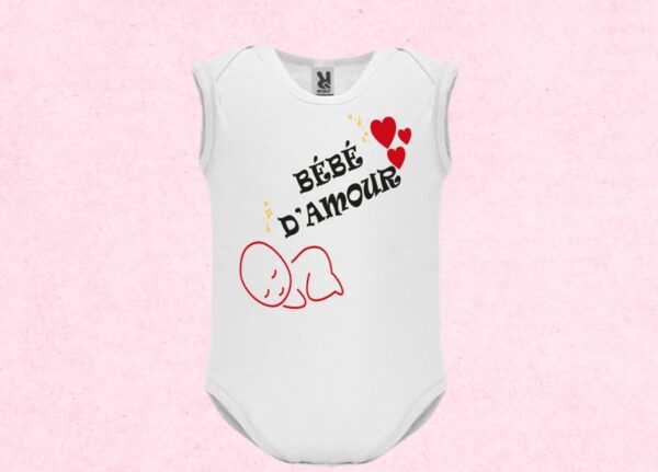 Body  personnalisé bébé d'amour – Image 2