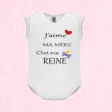 Body  personnalisé j'aime ma mère – Image 2