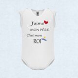 Body  personnalisé j'aime mon père – Image 4