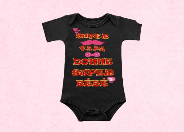 Body  personnalisé super papa – Image 2