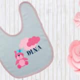 Bavoir personnalisé naissance ours
