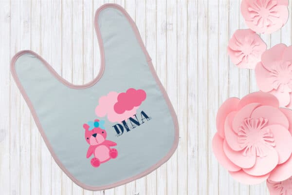 Bavoir personnalisé naissance ours