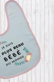 Bavoir personnalisé le plus beau bébé