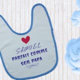 Bavoir personnalisé parfaite comme papa – Image 2
