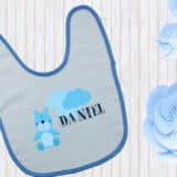 Bavoir personnalisé naissance ours – Image 2
