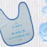 Bavoir personnalisé papi et mamie – Image 2