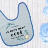 Bavoir personnalisé le plus beau bébé – Image 2
