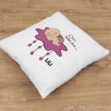 Coussin personnalisé naissance bébé dort nuage – Image 5