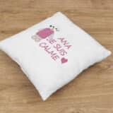 Coussin personnalisé naissance bébé "je suis calme" – Image 2