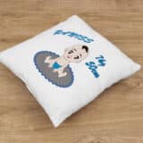 Coussin personnalisé naissance bébé assis – Image 2