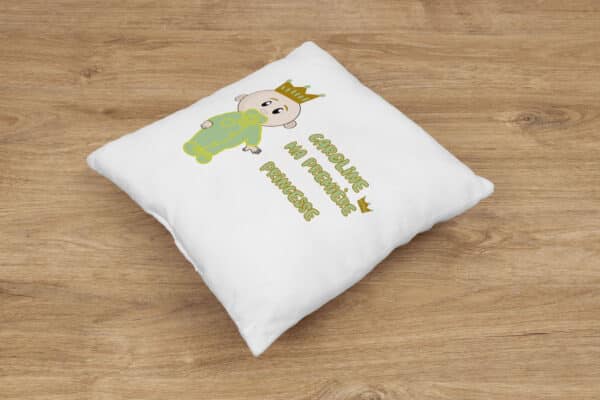 Coussin personnalisé naissance bébé princesse – Image 4