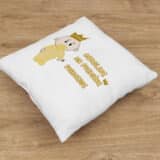 Coussin personnalisé naissance bébé princesse – Image 3