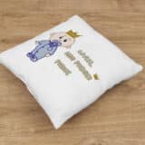 Coussin personnalisé naissance bébé prince – Image 5