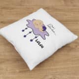 Coussin personnalisé naissance bébé dort nuage