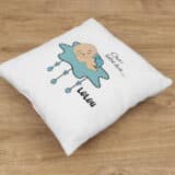 Coussin personnalisé naissance bébé dort nuage – Image 2