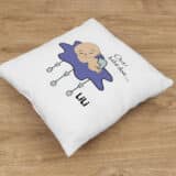 Coussin personnalisé naissance bébé dort nuage – Image 4