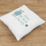 Coussin personnalisé naissance bébé "je suis calme" – Image 8