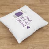 Coussin personnalisé naissance bébé "je suis calme" – Image 11