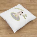 Coussin personnalisé naissance bébé assis – Image 5