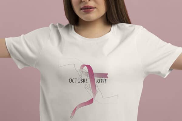 T-Shirt Octobre Rose ruban