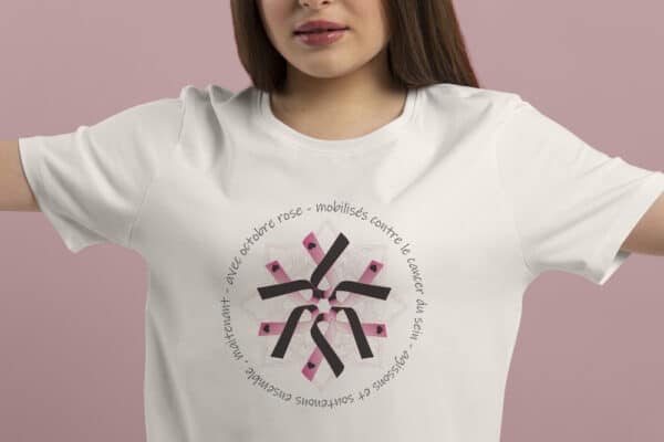 T-Shirt Octobre rose tous mobilisés – Image 2