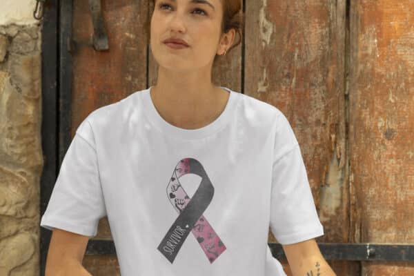 T-Shirt Octobre rose ruban survavor – Image 2