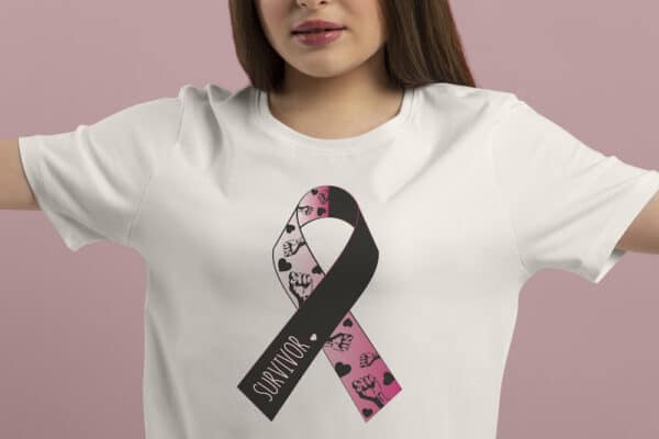 T-Shirt Octobre rose ruban survavor