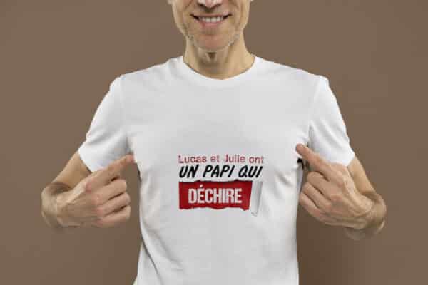 T-Shirt homme papi qui déchire