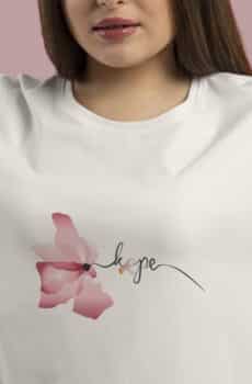 T-Shirt Octobre rose hope