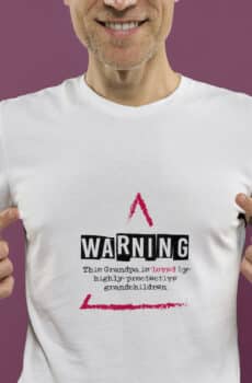 T-Shirt homme PAPY warning