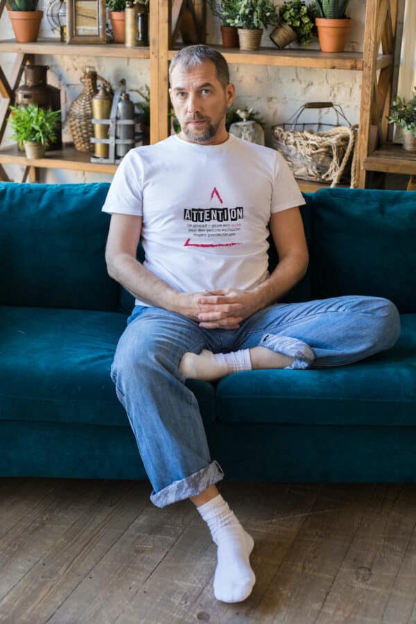 T-Shirt homme PAPY warning – Image 2