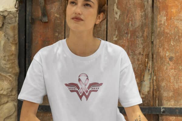 T-Shirt Octobre rose super woman rose – Image 3