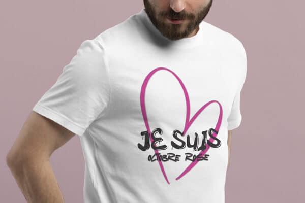 T-Shirt homme je suis Octobre Rose – Image 2