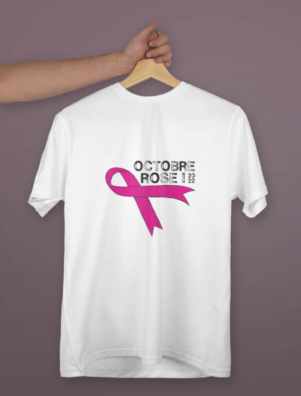 T-Shirt homme Octobre Rose 2022 – Image 2