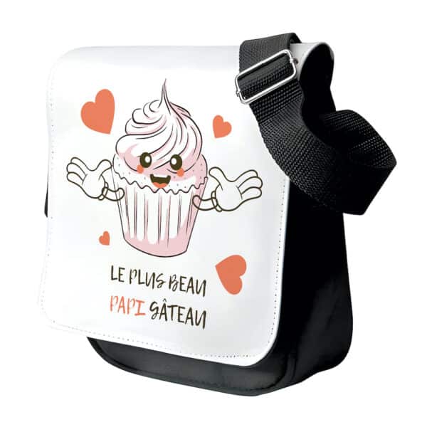 sac bandoulière Meilleur Papi gâteau