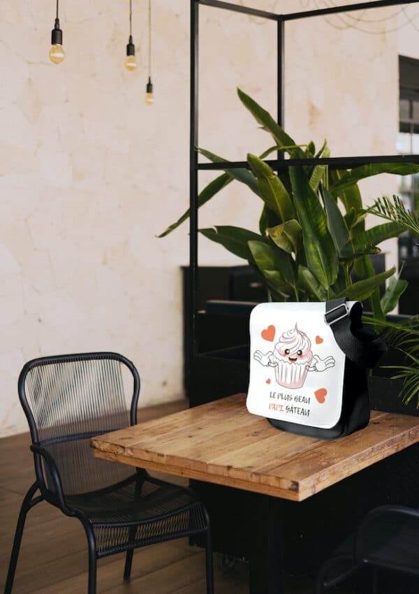 sac bandoulière Meilleur Papi gâteau – Image 2