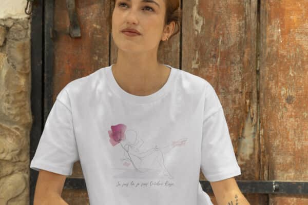 T-Shirt Octobre Rose je suis là