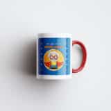 Tasse personnalisée bicolore papi super-héros – Image 2