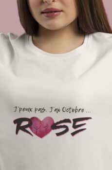  T-Shirt je peux pas j'ai octobre rose