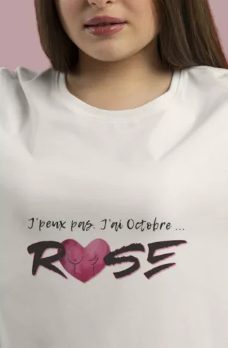  T-Shirt je peux pas j'ai octobre rose