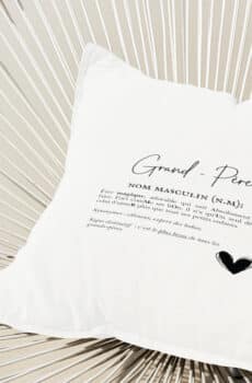 Coussin personnalisé fête des papys définition