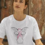  T-Shirt Octobre Rose Papillon Survivor