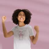  T-Shirt Octobre Rose Papillon Survivor